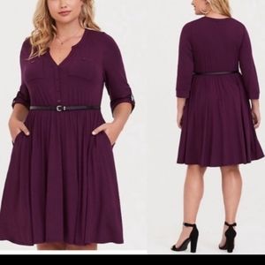 Torrid Purple Jersey Knit Dress 4